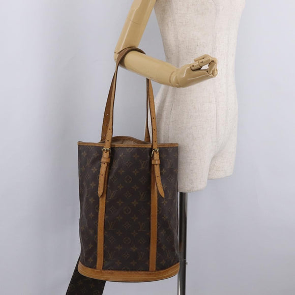 LOUIS VUITTON Monogram Bucket GM Shoulder Bag M42236 LV Auth 199458