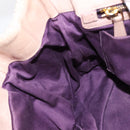 Miu Miu Matelasse Hand Bag Leather 2way Pink Gold Auth 199464A-21