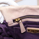 Miu Miu Matelasse Hand Bag Leather 2way Pink Gold Auth 199464A-22