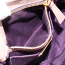 Miu Miu Matelasse Hand Bag Leather 2way Pink Gold Auth 199464A-23