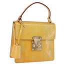 LOUIS VUITTON Monogram Vernis Spring Street Hand Bag Gris M91029 LV Auth 199465-1