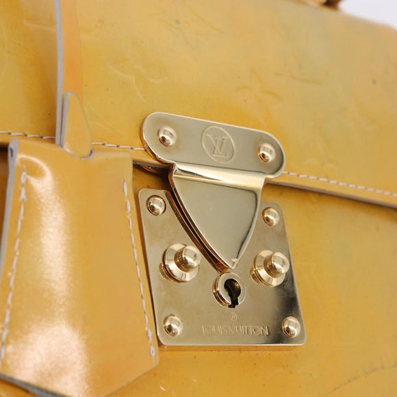 LOUIS VUITTON Monogram Vernis Spring Street Hand Bag Gris M91029 LV Auth 199465