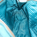 PRADA Tote Bag Leather Light Blue Silver Auth 199466V-23