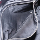 FENDI Tote Bag Wool Red Silver Auth 199467A-20