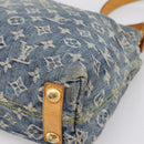 LOUIS VUITTON Monogram Denim Buggy PM Shoulder Bag Blue M95049 LV Auth 199468V-16