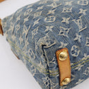 LOUIS VUITTON Monogram Denim Buggy PM Shoulder Bag Blue M95049 LV Auth 199468V-17
