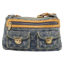 LOUIS VUITTON Monogram Denim Buggy PM Shoulder Bag Blue M95049 LV Auth 199468V-13