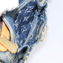 LOUIS VUITTON Monogram Denim Buggy PM Shoulder Bag Blue M95049 LV Auth 199468V-22