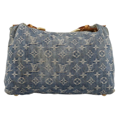 LOUIS VUITTON Monogram Denim Buggy PM Shoulder Bag Blue M95049 LV Auth 199468V - 0