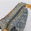 LOUIS VUITTON Monogram Denim Buggy PM Shoulder Bag Blue M95049 LV Auth 199468V-6