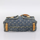 LOUIS VUITTON Monogram Denim Buggy PM Shoulder Bag Blue M95049 LV Auth 199468V-5