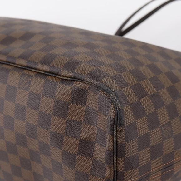 LOUIS VUITTON Damier Ebene Neverfull GM Tote Bag N51106 LV Auth 199470V