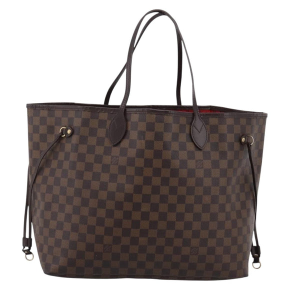 LOUIS VUITTON Damier Ebene Neverfull GM Tote Bag N51106 LV Auth 199470V