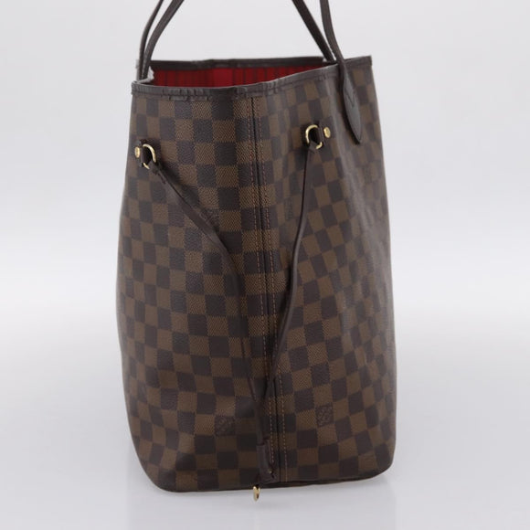 LOUIS VUITTON Damier Ebene Neverfull GM Tote Bag N51106 LV Auth 199470V