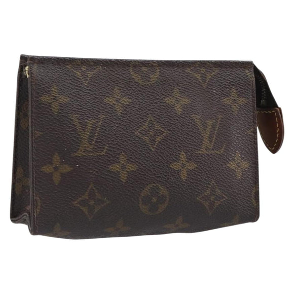 LOUIS VUITTON Monogram Poche Toilette 15 Pouch M47546 LV Auth 199473