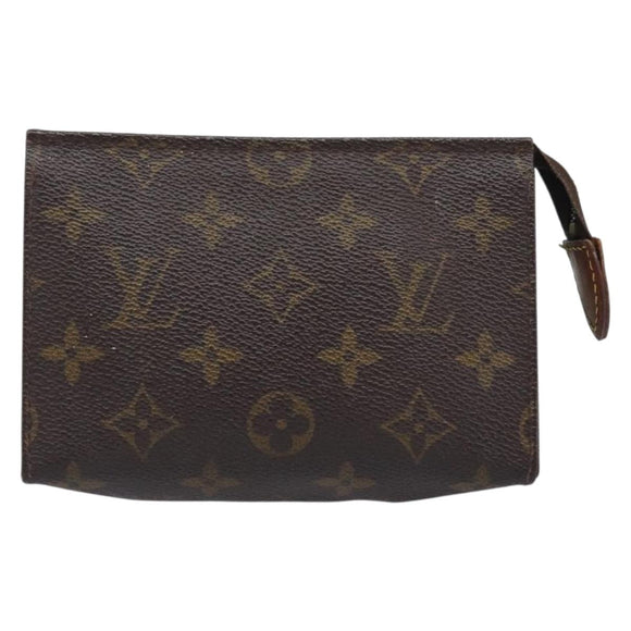 LOUIS VUITTON Monogram Poche Toilette 15 Pouch M47546 LV Auth 199473