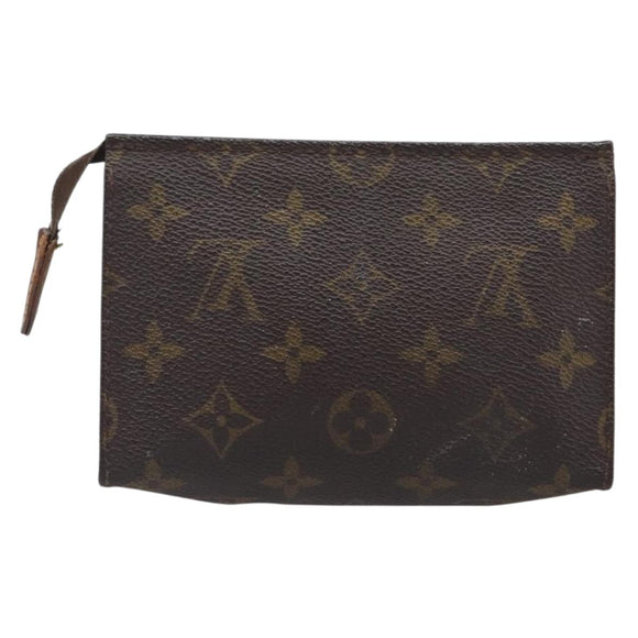 LOUIS VUITTON Monogram Poche Toilette 15 Pouch M47546 LV Auth 199473