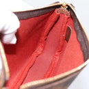 LOUIS VUITTON Damier Ebene Mini Pochette Accessory Pouch N58009 LV Auth 199474V-21