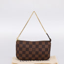 LOUIS VUITTON Damier Ebene Mini Pochette Accessory Pouch N58009 LV Auth 199474V-12