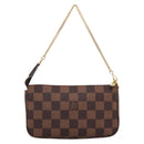 LOUIS VUITTON Damier Ebene Mini Pochette Accessory Pouch N58009 LV Auth 199474V-2
