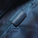 Christian Dior Trotter Canvas Saddle Pouch Navy Gold Auth 199475-16