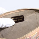 FENDI Zucchino Canvas Accessory Pouch PVC Multicolor Gold Auth 199476V-11
