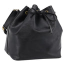 LOUIS VUITTON Epi Petit Noe Shoulder Bag Black M44102 LV Auth 199478-1
