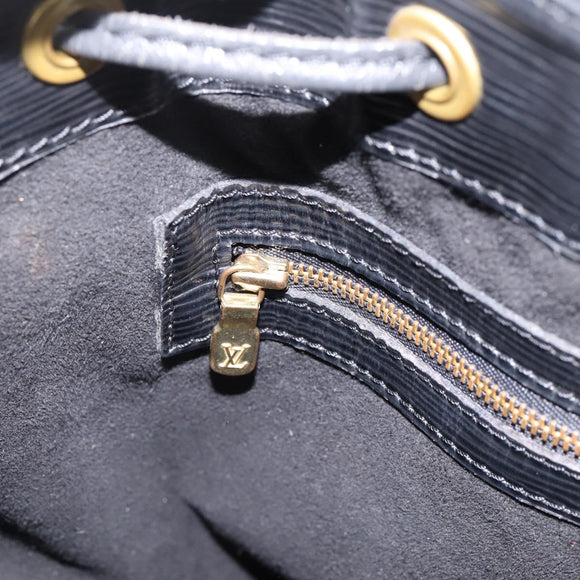 LOUIS VUITTON Epi Petit Noe Shoulder Bag Black M44102 LV Auth 199478