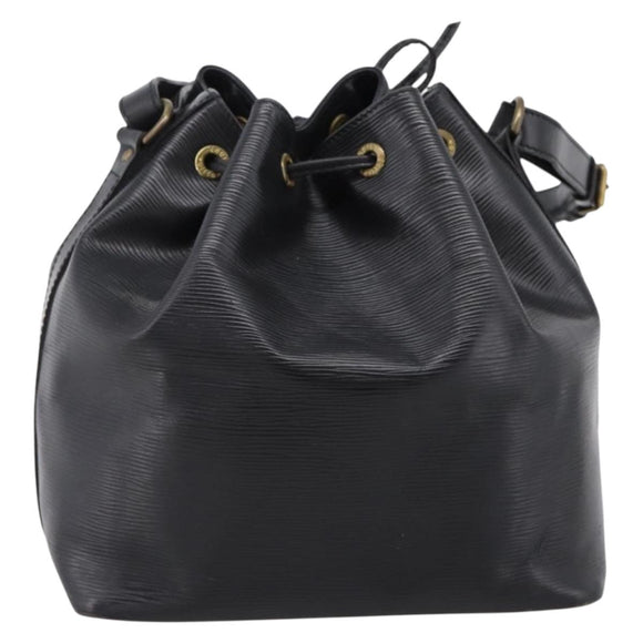 LOUIS VUITTON Epi Petit Noe Shoulder Bag Black M44102 LV Auth 199478