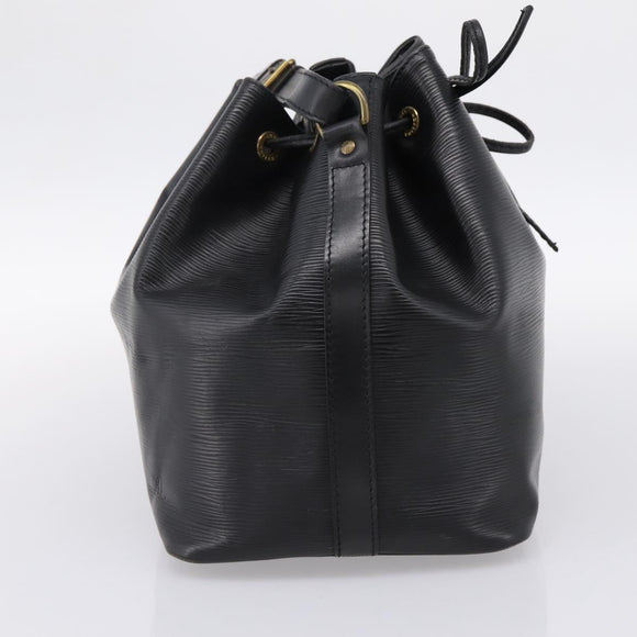 LOUIS VUITTON Epi Petit Noe Shoulder Bag Black M44102 LV Auth 199478