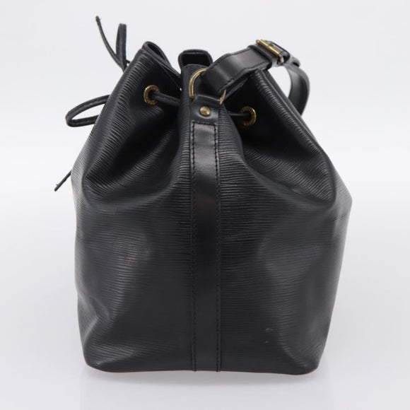 LOUIS VUITTON Epi Petit Noe Shoulder Bag Black M44102 LV Auth 199478