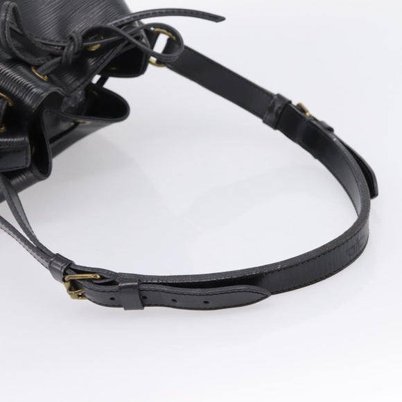 LOUIS VUITTON Epi Petit Noe Shoulder Bag Black M44102 LV Auth 199478