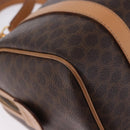 CELINE Macadam Canvas Hand Bag PVC Leather 2way Brown Gold Auth 199479V-18