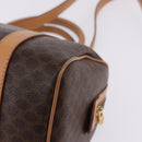 CELINE Macadam Canvas Hand Bag PVC Leather 2way Brown Gold Auth 199479V-9