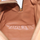 CELINE Macadam Canvas Hand Bag PVC Leather 2way Brown Gold Auth 199479V-20
