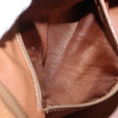 CELINE Macadam Canvas Hand Bag PVC Leather 2way Brown Gold Auth 199479V-23