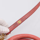 Miu Miu Vitello Luxe Hand Bag Leather 2way Pink Gold Auth 199481M-9