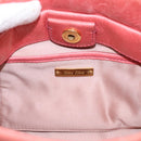 Miu Miu Vitello Luxe Hand Bag Leather 2way Pink Gold Auth 199481M-20