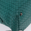 BOTTEGA VENETA INTRECCIATO Hand Bag Leather Green 173398 Auth 199486V-15