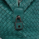 BOTTEGA VENETA INTRECCIATO Hand Bag Leather Green 173398 Auth 199486V-18