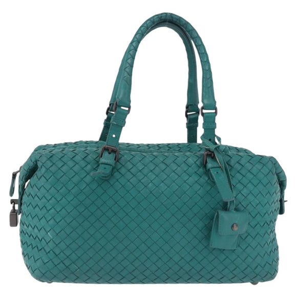 BOTTEGA VENETA INTRECCIATO Hand Bag Leather Green 173398 Auth 199486V