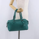 BOTTEGA VENETA INTRECCIATO Hand Bag Leather Green 173398 Auth 199486V-25