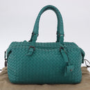 BOTTEGA VENETA INTRECCIATO Hand Bag Leather Green 173398 Auth 199486V-12