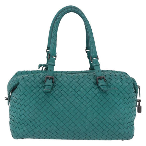 BOTTEGA VENETA INTRECCIATO Hand Bag Leather Green 173398 Auth 199486V