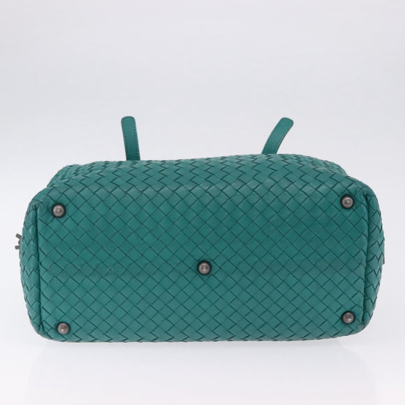 BOTTEGA VENETA INTRECCIATO Hand Bag Leather Green 173398 Auth 199486V