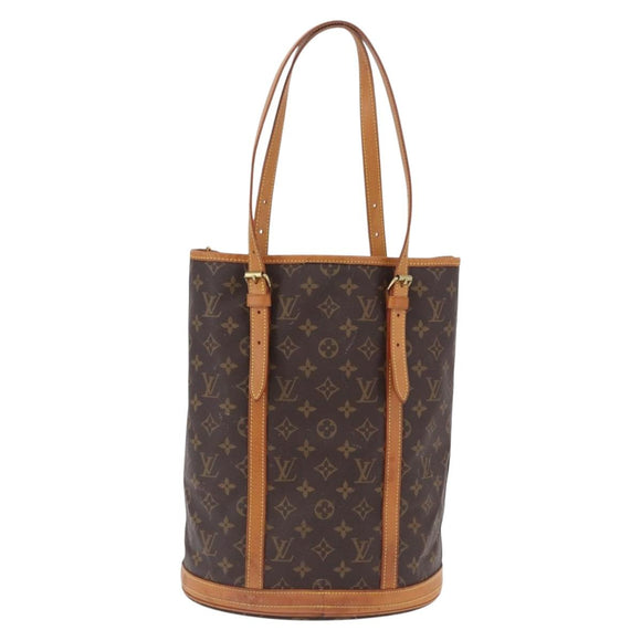 LOUIS VUITTON Monogram Bucket GM Shoulder Bag M42236 LV Auth 199487