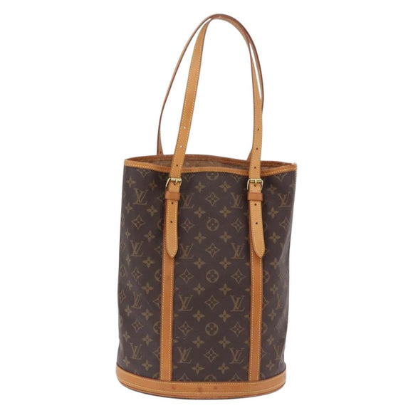 LOUIS VUITTON Monogram Bucket GM Shoulder Bag M42236 LV Auth 199487