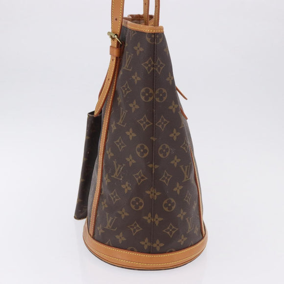 LOUIS VUITTON Monogram Bucket GM Shoulder Bag M42236 LV Auth 199487