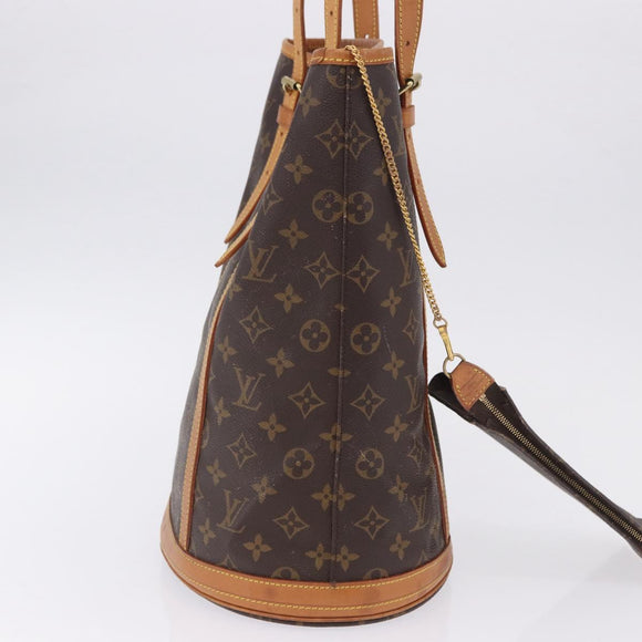 LOUIS VUITTON Monogram Bucket GM Shoulder Bag M42236 LV Auth 199487