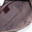FENDI Zucca Canvas Mamma Baguette Shoulder Bag Brown Silver Auth 199489V-11